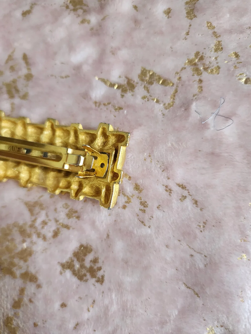 HAIR CLIP | Gold Woven Barrette Hair Clip
